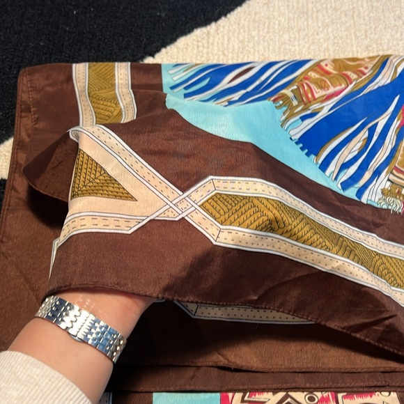 Silk Printed Scarf - Picture 3 of 3